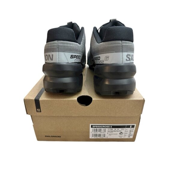 Salomon SPEEDCROSS 6 Trail Running Shoe Mens Size 12 Black Gray Outdoors Comfort - Picture 5 of 9